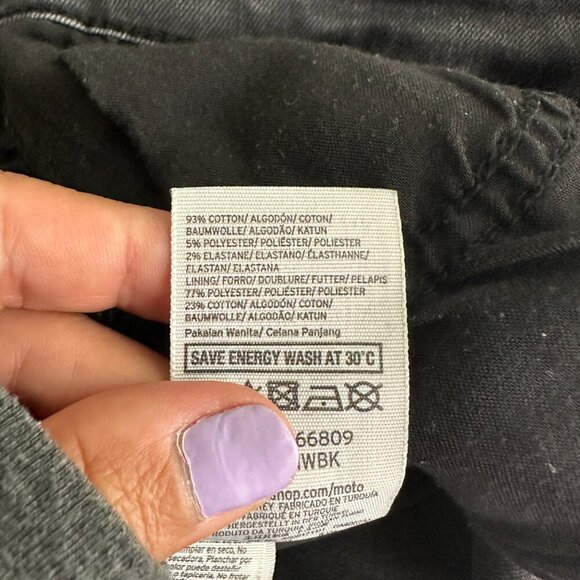 2/$30 Topshop High Rise Jeans Washed Black W28 #9323 - Picture 6 of 8